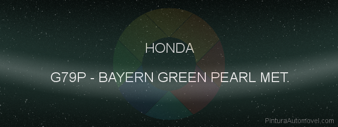Pintura Honda G79P Bayern Green Pearl Met.