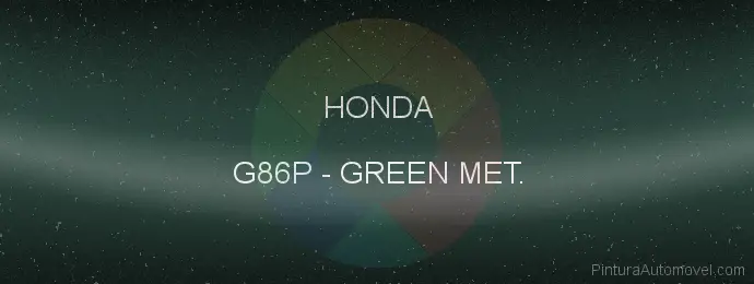 Pintura Honda G86P Green Met.