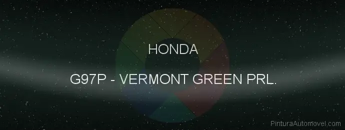 Pintura Honda G97P Vermont Green Prl.