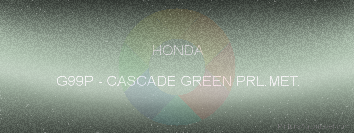 Pintura Honda G99P Cascade Green Prl.met.