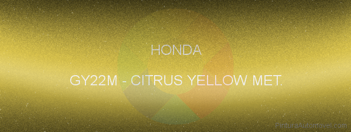 Pintura Honda GY22M Citrus Yellow Met.