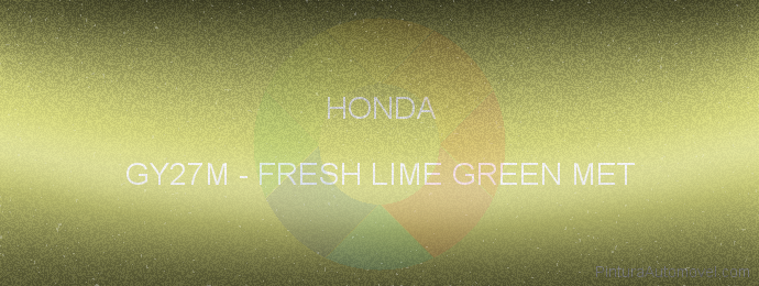 Pintura Honda GY27M Fresh Lime Green Met