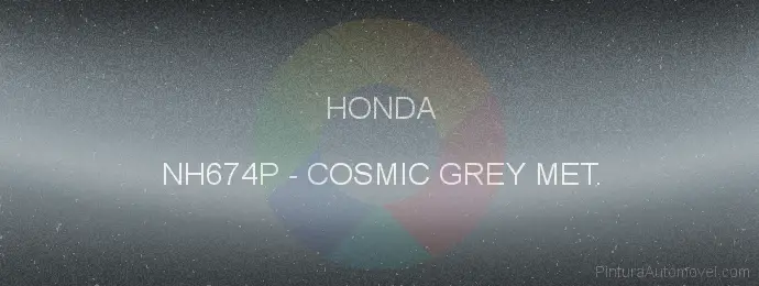 Pintura Honda NH674P Cosmic Grey Met.