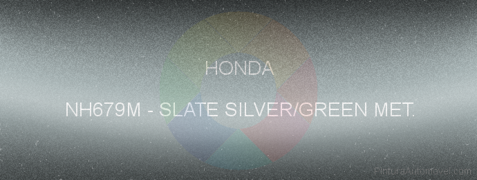 Pintura Honda NH679M Slate Silver/green Met.
