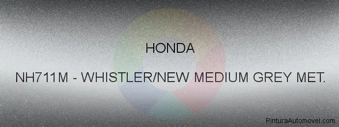 Pintura Honda NH711M Whistler/new Medium Grey Met.