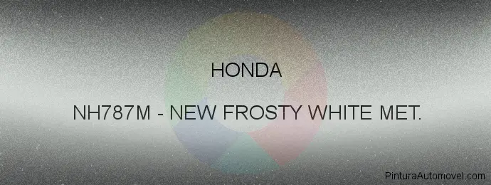 Pintura Honda NH787M New Frosty White Met.