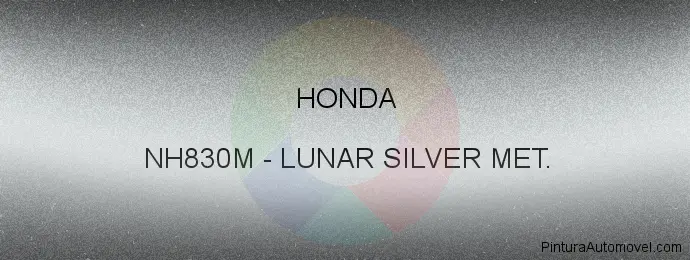 Pintura Honda NH830M Lunar Silver Met.