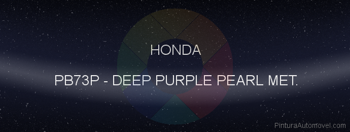 Pintura Honda PB73P Deep Purple Pearl Met.