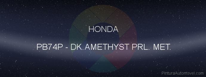 Pintura Honda PB74P Dk.amethyst Prl. Met.