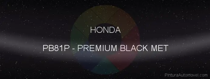 Pintura Honda PB81P Premium Black Met