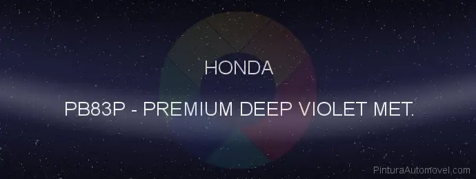 Pintura Honda PB83P Premium Deep Violet Met.