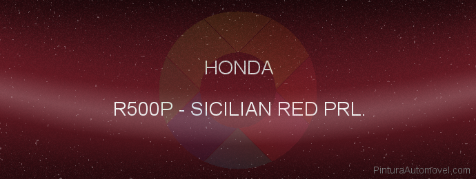 Pintura Honda R500P Sicilian Red Prl.