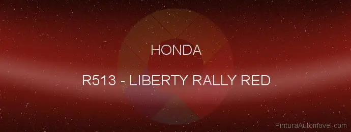 Pintura Honda R513 Liberty Rally Red