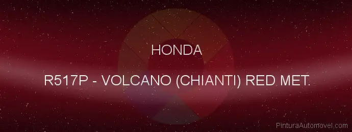 Pintura Honda R517P Volcano (chianti) Red Met.