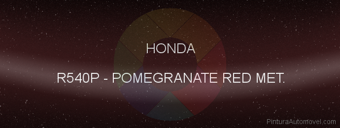 Pintura Honda R540P Pomegranate Red Met.