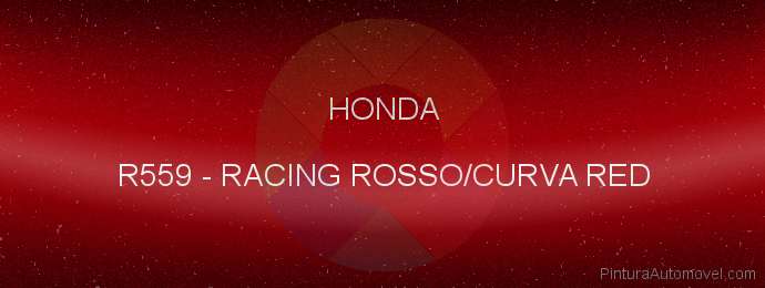 Pintura Honda R559 Racing Rosso/curva Red
