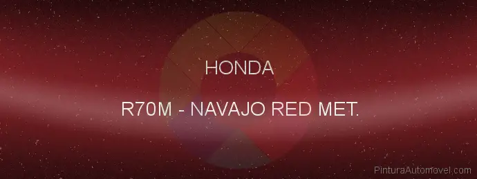 Pintura Honda R70M Navajo Red Met.