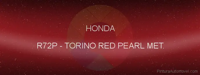 Pintura Honda R72P Torino Red Pearl Met.