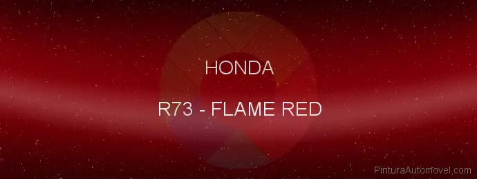 Pintura Honda R73 Flame Red