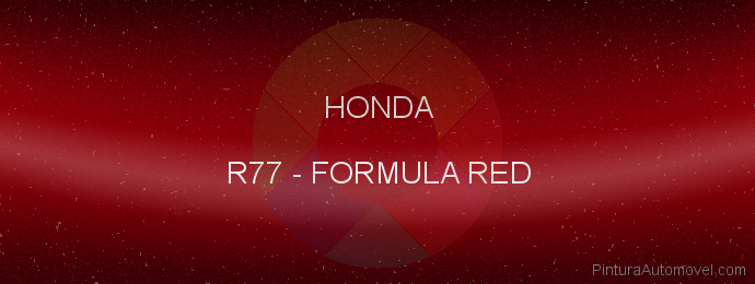 Pintura Honda R77 Formula Red