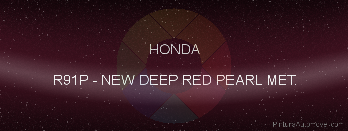 Pintura Honda R91P New Deep Red Pearl Met.