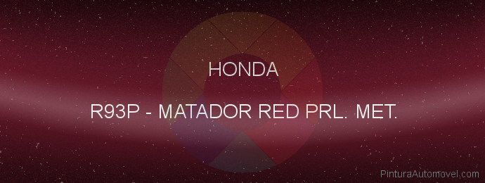 Pintura Honda R93P Matador Red Prl. Met.