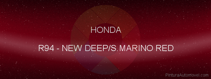 Pintura Honda R94 New Deep/s.marino Red
