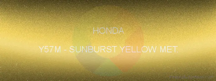 Pintura Honda Y57M Sunburst Yellow Met.