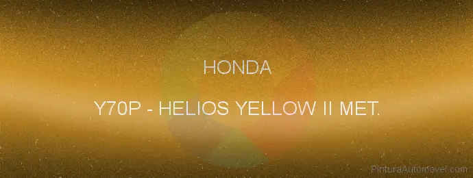 Pintura Honda Y70P Helios Yellow Ii Met.