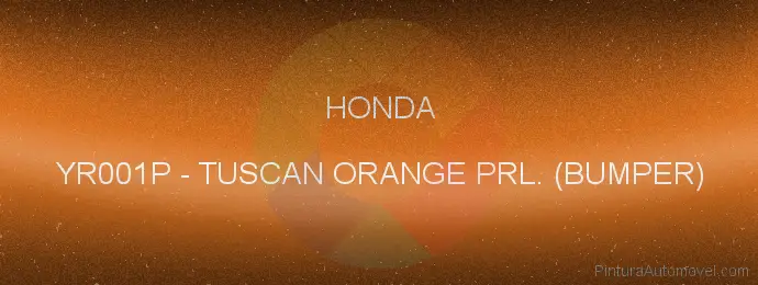 Pintura Honda YR001P Tuscan Orange Prl. (bumper)