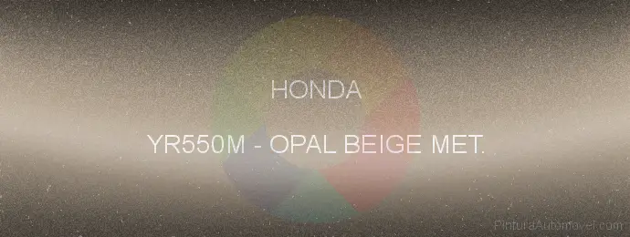 Pintura Honda YR550M Opal Beige Met.