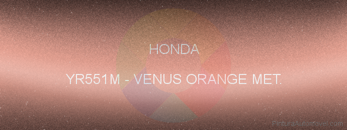Pintura Honda YR551M Venus Orange Met.