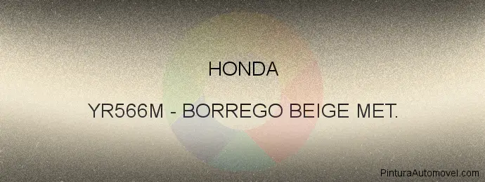 Pintura Honda YR566M Borrego Beige Met.