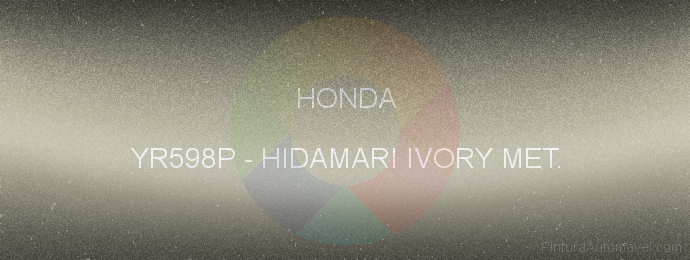 Pintura Honda YR598P Hidamari Ivory Met.