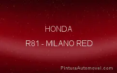 Peinture Honda R81 Milano Red