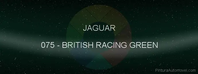 Pintura Jaguar 075 British Racing Green