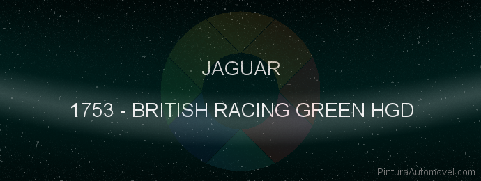 Pintura Jaguar 1753 British Racing Green Hgd