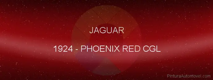 Pintura Jaguar 1924 Phoenix Red Cgl