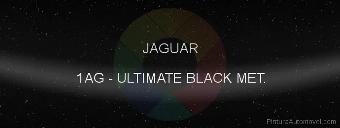 Pintura Jaguar 1AG Ultimate Black Met.