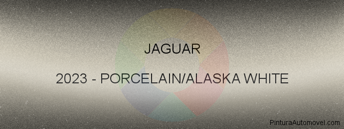 Pintura Jaguar 2023 Porcelain/alaska White