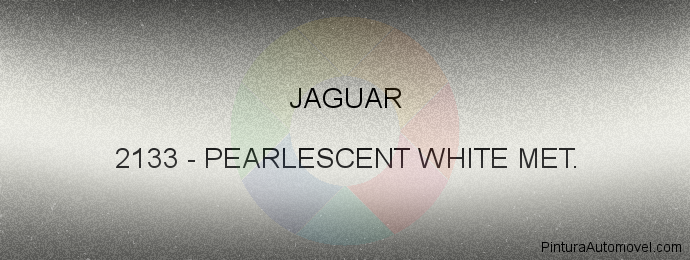 Pintura Jaguar 2133 Pearlescent White Met.