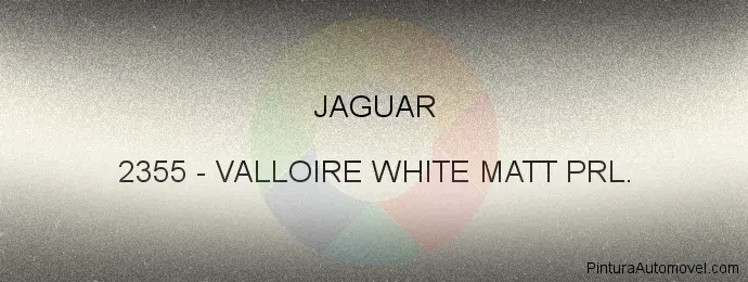 Pintura Jaguar 2355 Valloire White Matt Prl.