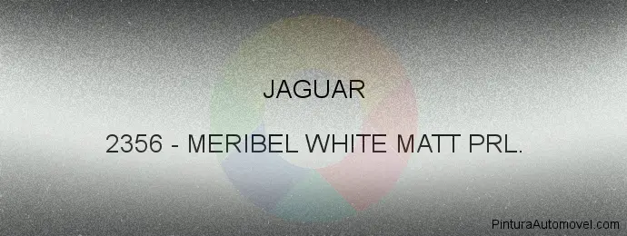 Pintura Jaguar 2356 Meribel White Matt Prl.