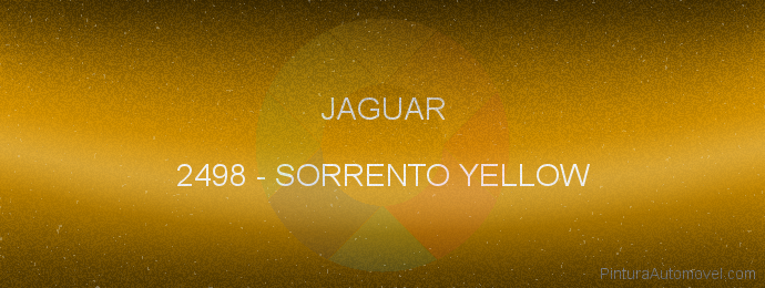 Pintura Jaguar 2498 Sorrento Yellow
