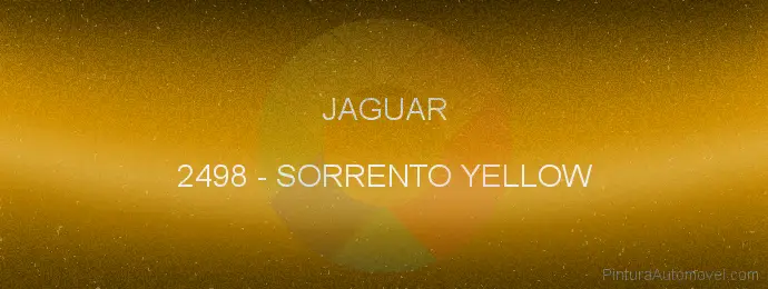 Pintura Jaguar 2498 Sorrento Yellow