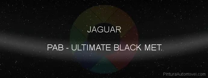 Pintura Jaguar PAB Ultimate Black Met.