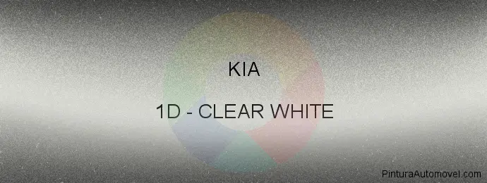 Pintura Kia 1D Clear White