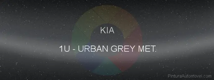 Pintura Kia 1U Urban Grey Met.