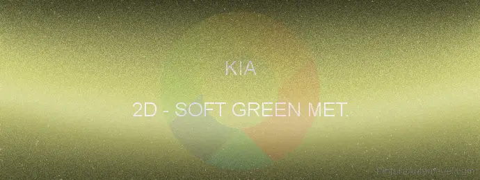 Pintura Kia 2D Soft Green Met.