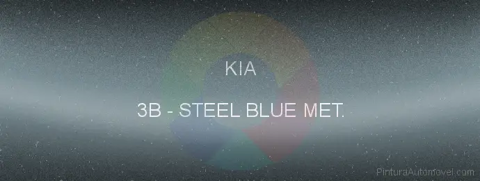 Pintura Kia 3B Steel Blue Met.